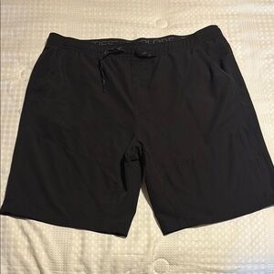 Classic Black Drawstring Shorts